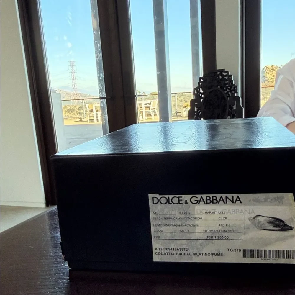 Dolce & Gabbana Black and Animal Print Heels